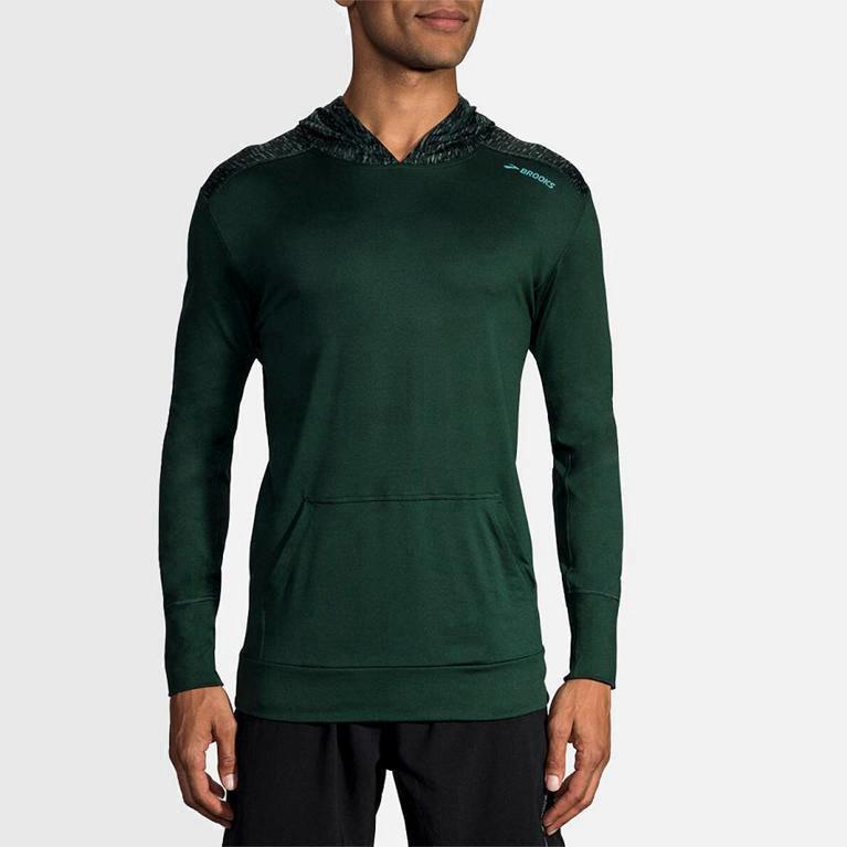 Brooks Dash Jaquetas De Corrida Homem Verdes (91674CFPG)